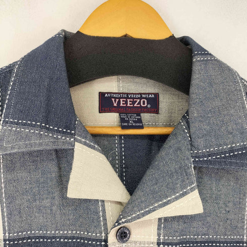 90~00s VEEZO ラメ ボックスオープンカラーシャツ メンズ JPN:XL