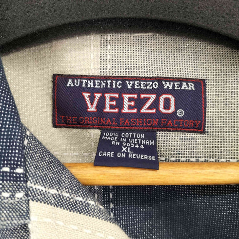90~00s VEEZO ラメ ボックスオープンカラーシャツ メンズ JPN:XL