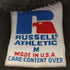 ラッセルアスレチック RUSSELL ATHLETIC 90s トリコ刺繍タグ USA製 ボックス ジップアップフーディー 短丈 メンズ import:M
