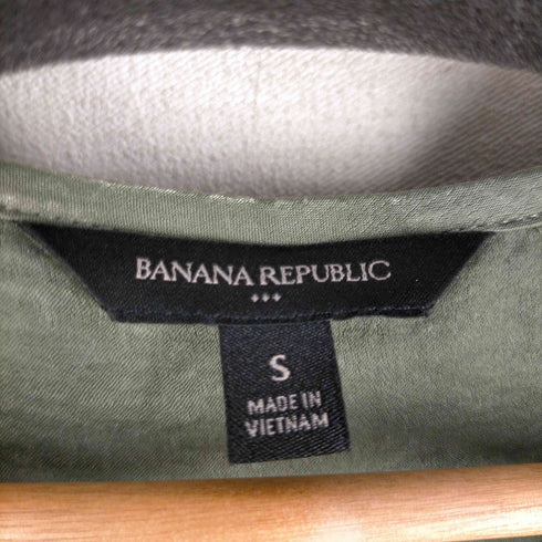 バナナリパブリック BANANA REPUBLIC 光沢 七分袖ブラウス レディース JPN:S