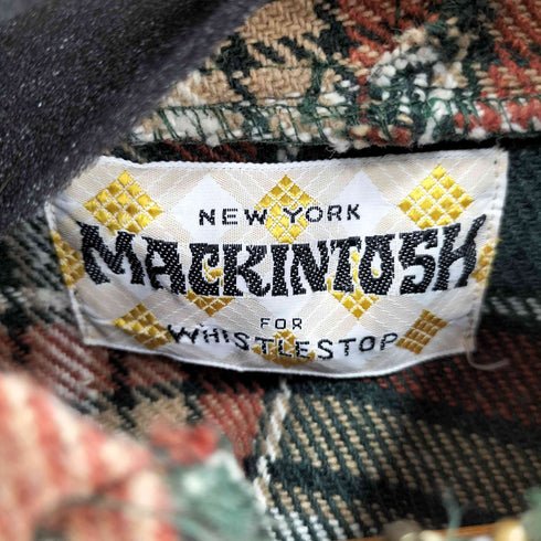 mackintosh for whistlestop タータンチェックポンチョ メンズ