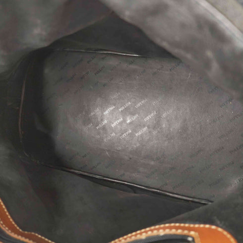 ポリーニ Pollini モノグラム総柄レザーハンドバッグ レディース