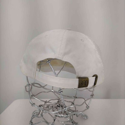 キャタピラー CAT 刺繍ロゴ メッシュ切替コットン6パネルキャップ メンズ