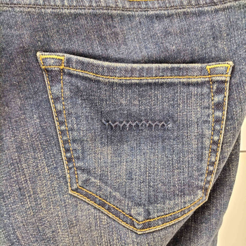 ヤヌーク YANUK ジップフライ ストレートデニムパンツ レディース 22