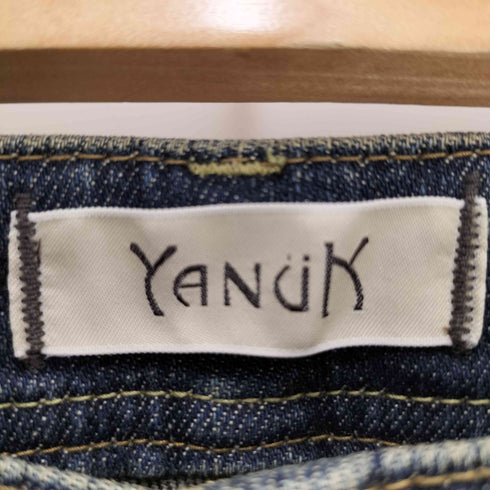 ヤヌーク YANUK ジップフライ ストレートデニムパンツ レディース 22