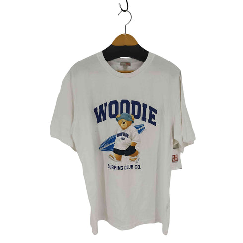 trensic spao フロントプリントカットソー アーチロゴ くまちゃん メンズ import:XL