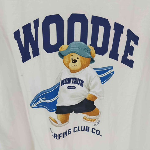 trensic spao フロントプリントカットソー アーチロゴ くまちゃん メンズ import:XL