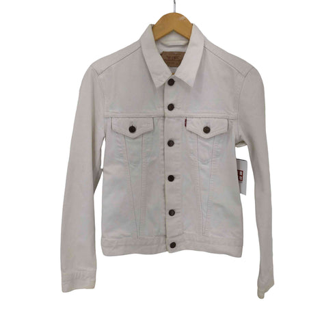 リーバイス Levis 00S MADE IN TUNISIA 70590-02 ホワイトデニムトラッカージャケット 3rd レディース import:S
