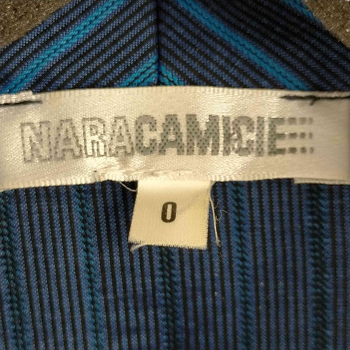 ナラカミーチェ NARACAMICIE 18AW ダークストライプリボン付シャツ レディース US:0-2