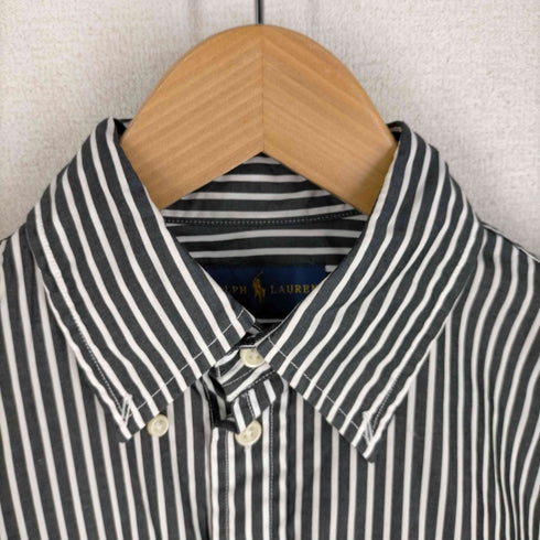 ラルフローレン RALPH LAUREN ストライプ柄 ポニー刺繍 長袖BDシャツ レディース JPN:2