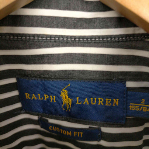 ラルフローレン RALPH LAUREN ストライプ柄 ポニー刺繍 長袖BDシャツ レディース JPN:2