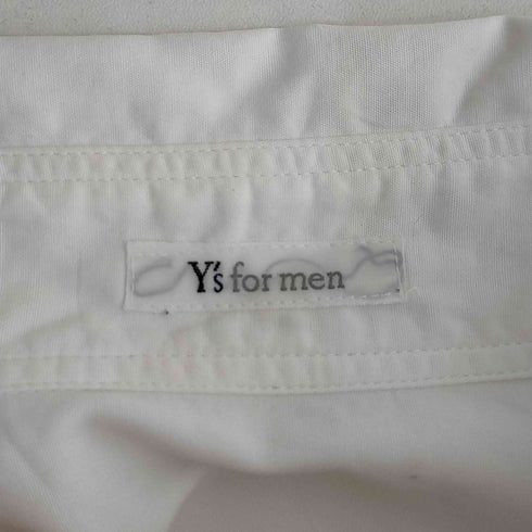 ワイズフォーメン Ys for men エンブロイダリー カットワーク レギュラーカラーシャツ メンズ