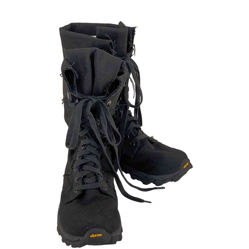 ヨウジヤマモトプールオム Yohji Yamamoto POUR HOMME VIBRAMソール キャンバスブーツ メンズ