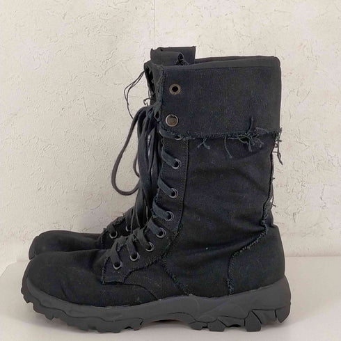 ヨウジヤマモトプールオム Yohji Yamamoto POUR HOMME VIBRAMソール キャンバスブーツ メンズ