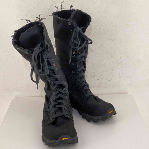 ヨウジヤマモトプールオム Yohji Yamamoto POUR HOMME VIBRAMソール キャンバスブーツ メンズ