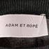 アダムエロペ Adam et Rope シア― クルーネックコットンニット メンズ