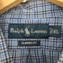 ラルフローレン RALPH LAUREN 90-00s CLASSIC FIT スモールポニー刺繍 ボタンダウンチェックL/Sシャツ メンズ import:XL