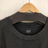 ギャップ Gap 23SS JPN SS OV PIQU - TRUE BLACK フロントロゴ刺繍Tシャツ メンズ JPN:L