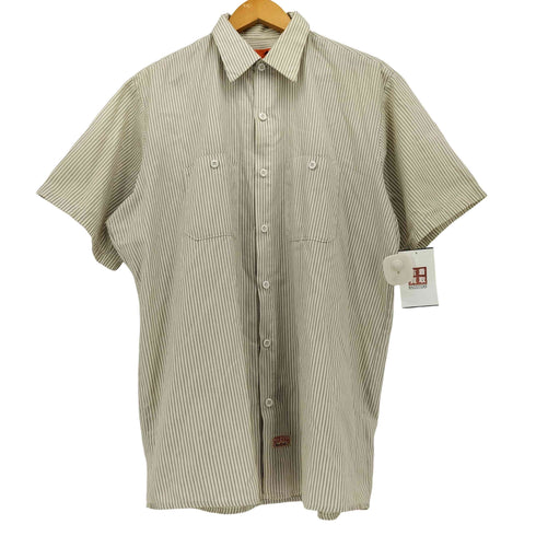 レッドキャップ RED KAP 90S ストライプ S/S ワーク シャツ メンズ L-SS