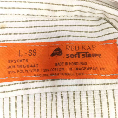 レッドキャップ RED KAP 90S ストライプ S/S ワーク シャツ メンズ L-SS