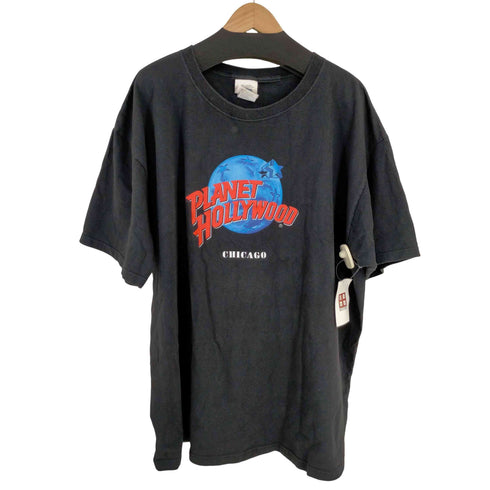 プラネットハリウッド PLANET HOLLYWOOD 90s MADE IN USA フロントラバーロゴプリントTシャツ CHICAGO メンズ import:XXL