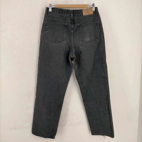 エディーバウアー Eddie Bauer Relaxed-Fit ジッパーフライブラックデニムパンツ メンズ 34x32