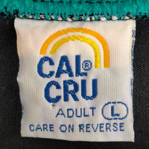 CALCRU 90s USA製 両面プリント 熱帯魚 珊瑚 イルカ Tシャツ メンズ JPN:L