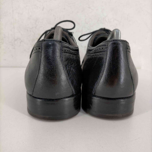 Browns MADE IN ITALY パンチドキャップ 4ホールシボ革レザーシューズ VERO CUOIO メンズ EUR:43