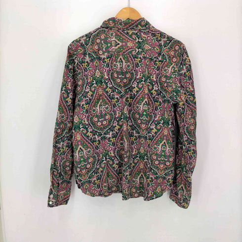 トミーヒルフィガー TOMMY HILFIGER ペイズリー柄 コットン L/S シャツ レディース import:XL