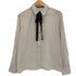 ザラ ZARA リボン サテンシャツ レディース import:M