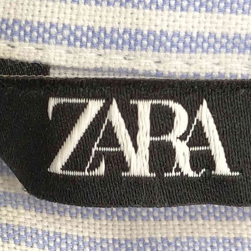 ザラ ZARA ストライプ長袖シャツ レディース import:XS