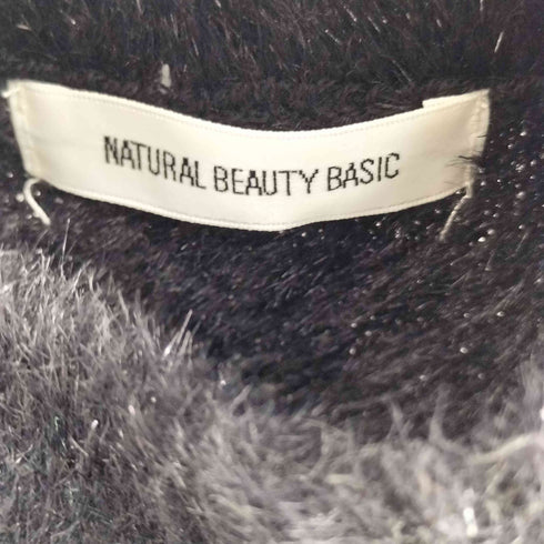 ナチュラルビューティーベーシック NATURAL BEAUTY BASIC カットショルダーニット レディース FREE