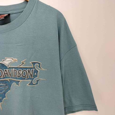 ハーレーダビッドソン HARLEY-DAVIDSON 90-2000s USA製 BEEFY-T 両面プリントオーバーサイズTシャツ メンズ XXL