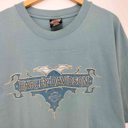 ハーレーダビッドソン HARLEY-DAVIDSON 90-2000s USA製 BEEFY-T 両面プリントオーバーサイズTシャツ メンズ XXL