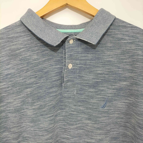ノーティカ NAUTICA 90-2000s ロゴ刺繍 ポロシャツ メンズ import:XL