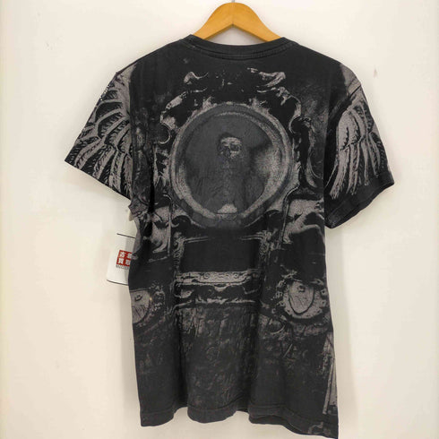 y2k ドクロ ビーズ ロゴプリント Tシャツ メンズ JPN:S