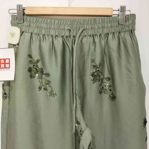 ザラ ZARA スパンコール イージーサテンパンツ レディース JPN:XS