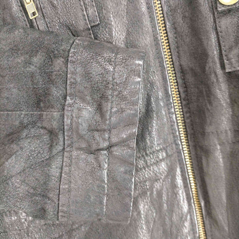 ハイネックジップレザーブルゾン メンズ JPN:M