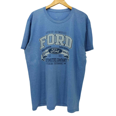 アメ車ロゴプリントTシャツ メンズ XL