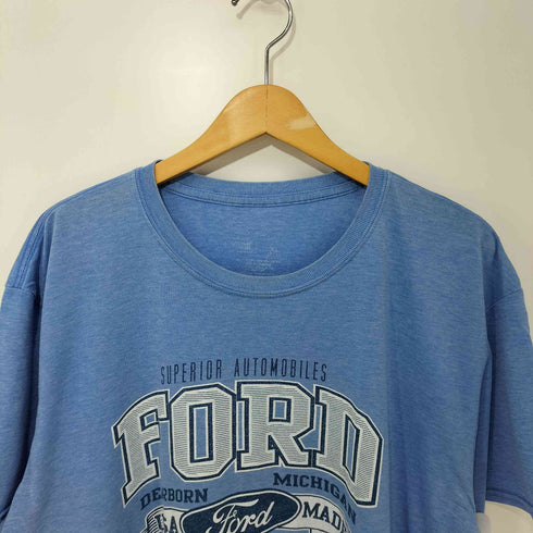 アメ車ロゴプリントTシャツ メンズ XL