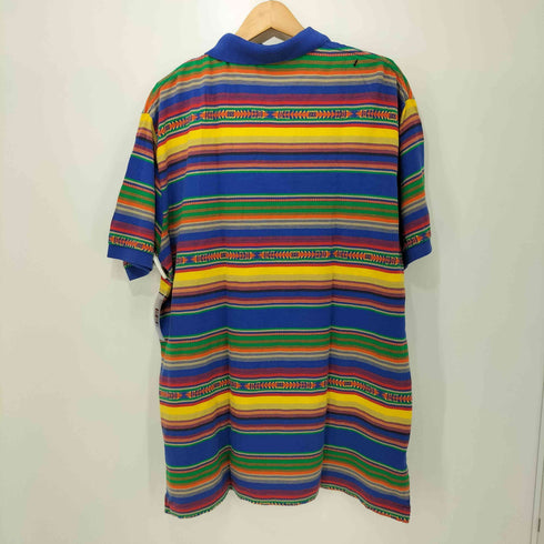 ポロバイラルフローレン Polo by RALPH LAUREN ネイティブ柄 ポニー刺繍半袖ポロシャツ メンズ XL