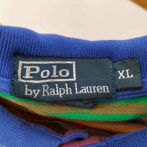 ポロバイラルフローレン Polo by RALPH LAUREN ネイティブ柄 ポニー刺繍半袖ポロシャツ メンズ XL