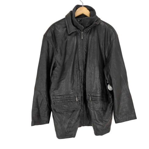 CLASSIC LEATHER マルチポケットジップレザージャケット メンズ 52/54