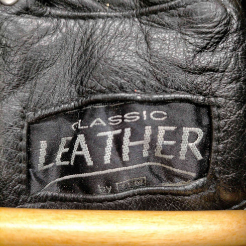 CLASSIC LEATHER マルチポケットジップレザージャケット メンズ 52/54