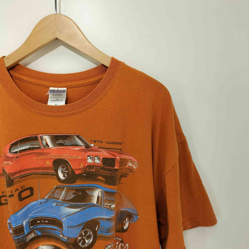 ギルダン GILDAN 90-2000s アメ車プリントフロントロゴ半袖Tシャツ マッスルカー メンズ XL