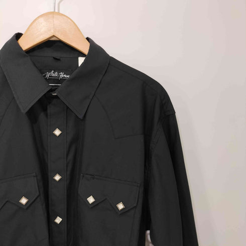 White house ブラックウェスタンシャツ black western shirt メンズ XL
