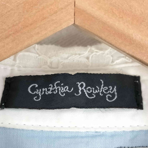 シンシアローリー Cynthia Rowley ストライプ柄 ベルト付きシャツワンピース レディース JPN:2