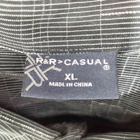 R&R CASUAL デジタルラインデザイン オーバーサイズ半袖シャツ メンズ XL
