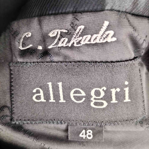 アレグリ allegri ピュアカシミヤ ステンカラーコート メンズ 48