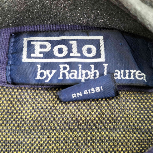 ポロバイラルフローレン Polo by RALPH LAUREN 90S MADE IN USA スモールポニー刺繍 S/S チェックポロシャツ メンズ JPN:L